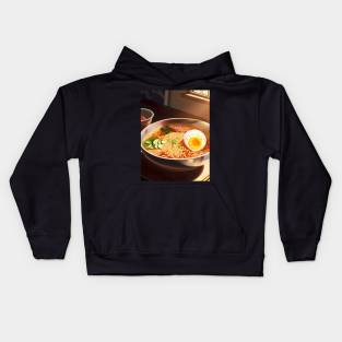 Delicous Japanese Food Ramen Noodles - Anime Wallpaper Kids Hoodie